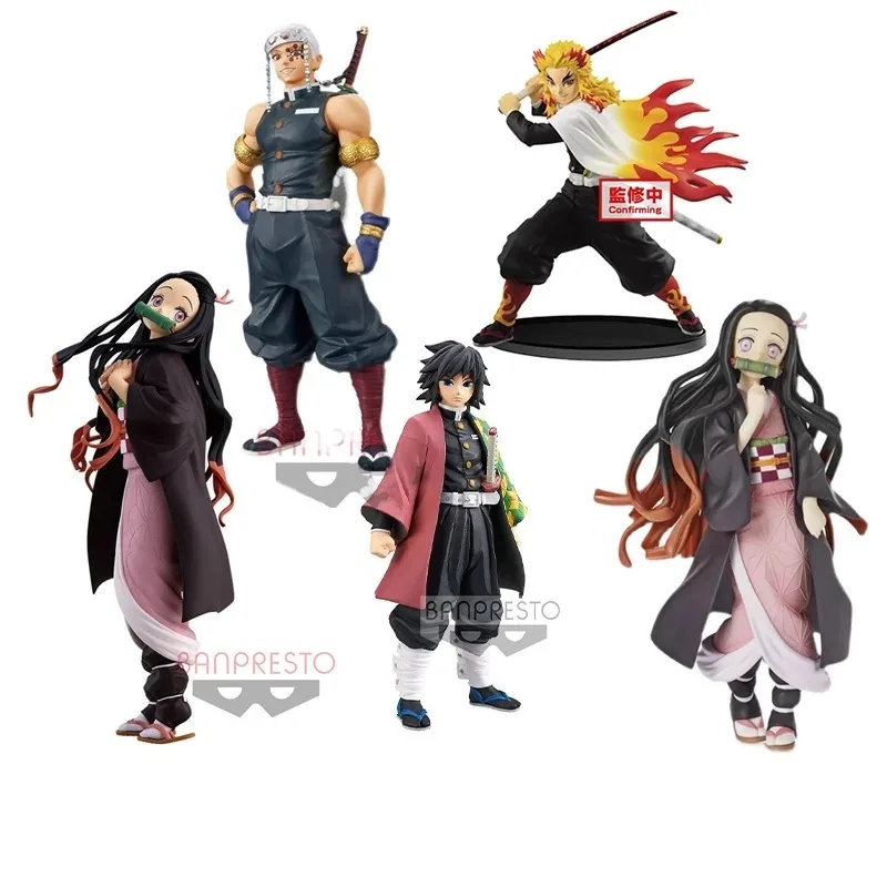 

ORIGINAL Demon Slayer Kamado Tanjirō Kamado Nezuko Agatsuma Zen'itsu Hashibira Inosuke Amusement Anime Action Figures NO Box