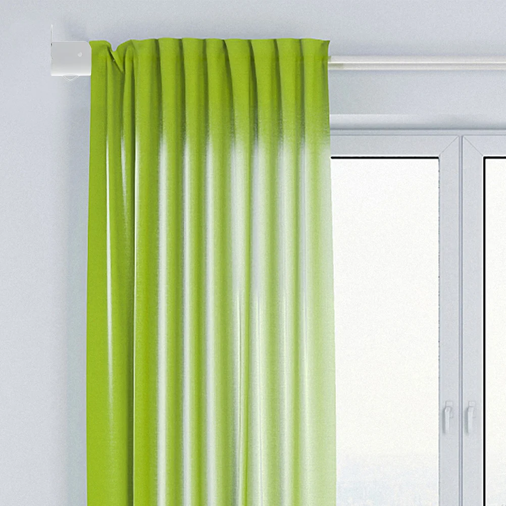 Soporte de barra de armario de hierro blanco, soporte de barra de armario resistente, soporte de poste de armario, soportes de barra de armario de montaje en pared, 6 uds.