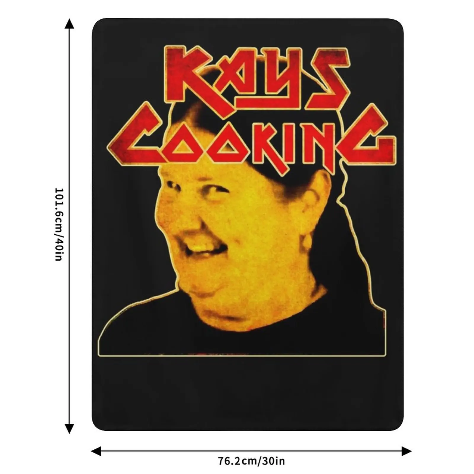 KAYS COOKING Classic T-Shirt Throw Blanket Sofa Large Soft Beds For Decorative Sofa Flannel Polar Blankets