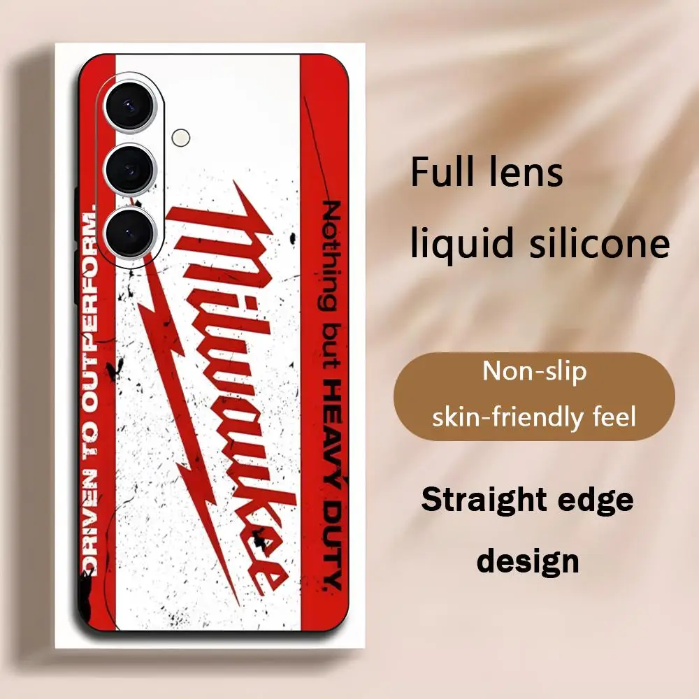 Hot Tool Brand  Phone Case For Samsung Galaxy S26 S25 S24 S23 S22 S21 Plus Ultra M-MilwaukEs-S Fold A Soft Black
