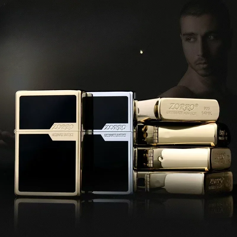 2026 New Zorro Original Personalized Brass Brushed Windproof Kerosiene Lighter Is The First Choice for Men’s Gifts