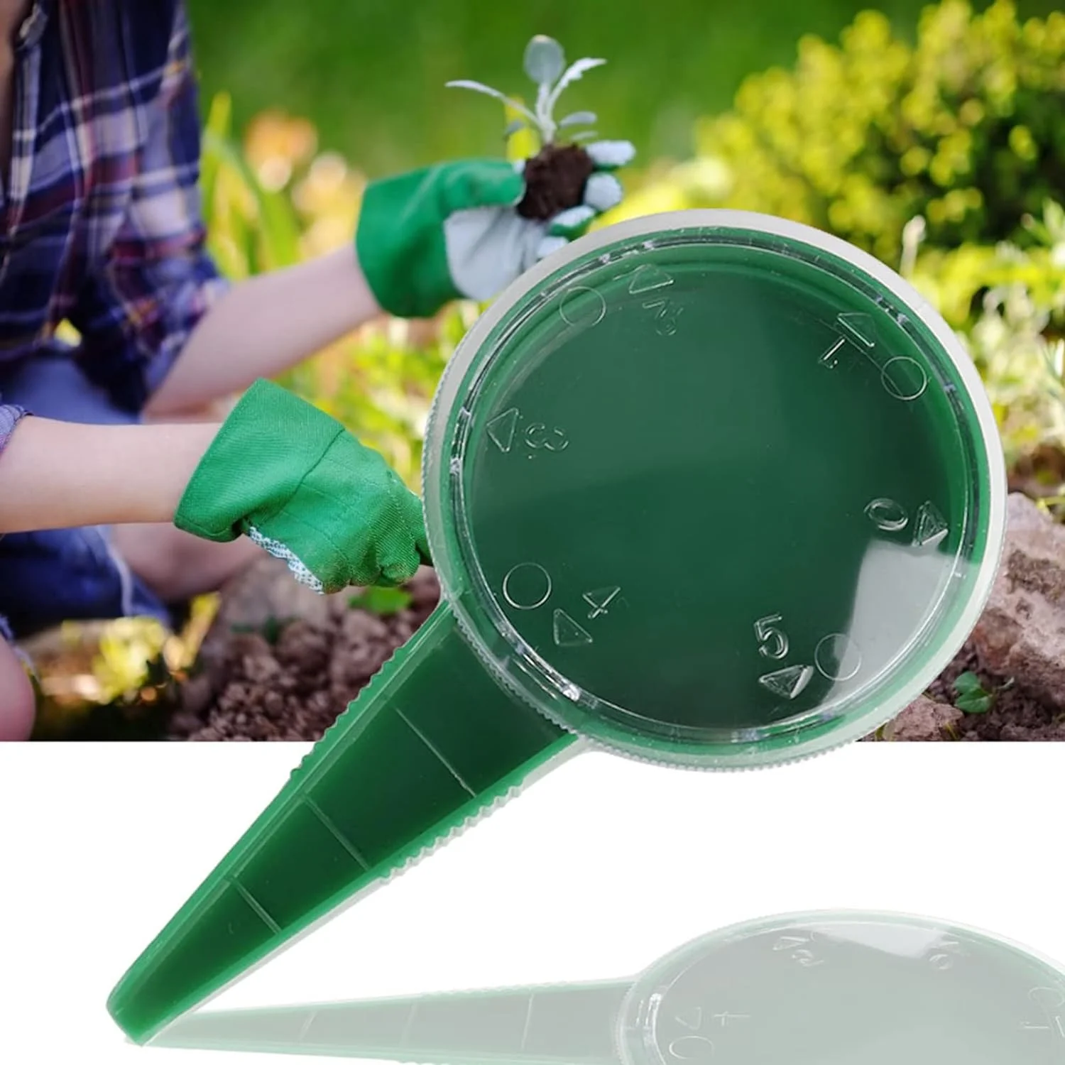 Gardening Seed Sower Planter Tool - Indoor & Outdoor Compatible, Contemporary Style, Irregular Shape, Plastic Material with Mult