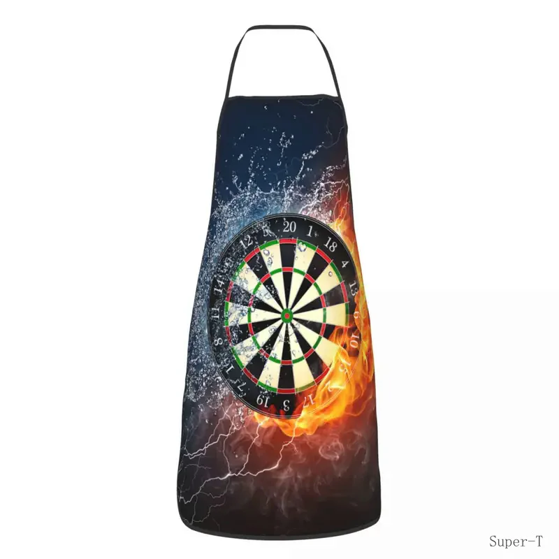 Custom Darts Board Funny Apron Arrow Archery Target Darts Board Adult Unisex  Chef Bib Tablier Cuisine Cooking Baking Painting