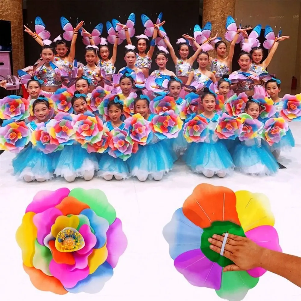 

Новый 20/30/40/50 см цветок пиона танцевальный реквизит ткань красочный ручной цветок креативное выступление детский сад танцевальное представление