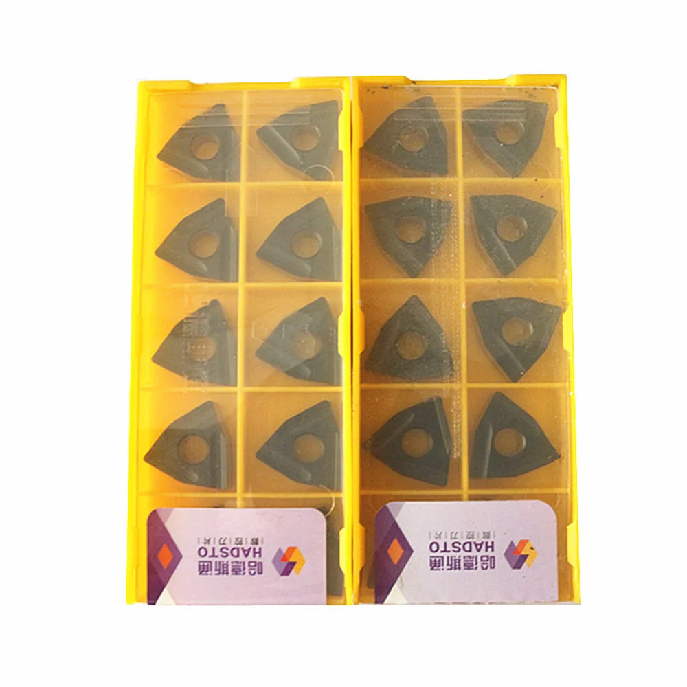 

HADESITONG 10PCS WNMG080408R,WNMG080408L-M HS8125 CNC Lathe Tool Grooving Carbide Insert For Steel