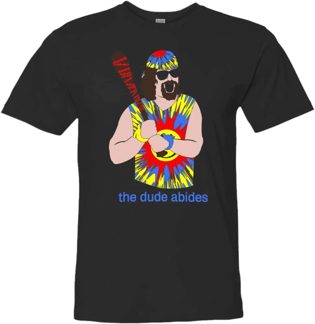 Mens Unisex Mick Foley Dude Abides HQ Wrestling Tee Shirt