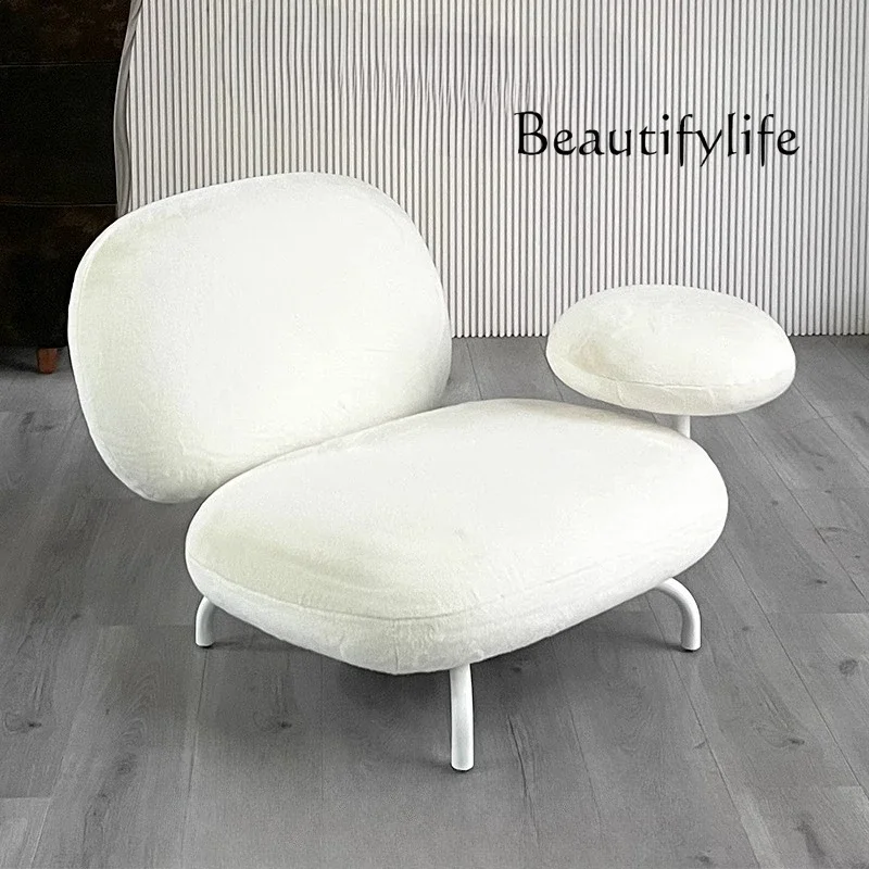 

Light luxury designer creative armrest sofa Italian bedroom living room chair high-end new model