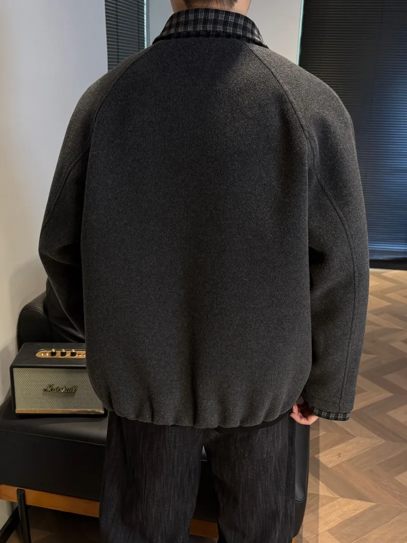 معطف شتوي للرجال من الصوف والقطن الأمريكي من Jaet Cool Haome Thiened مصنوع من ألياف البوليستر الطويلة Sve