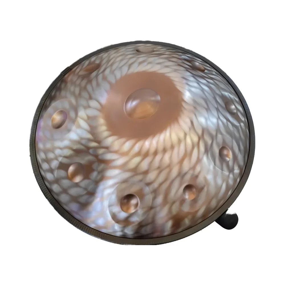 

Hooqu Factory Direct Sale Customizable Logo 9-Tone Handpan Drum With 440Hz And 432Hz Stainless Steel Tongue Drum Handmade In Ste