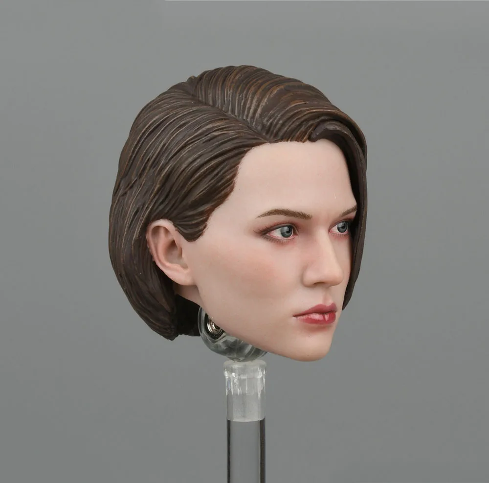 SUPER DUCK SET063 1/6 Biochemical Evil of the Resident Female SWAT Policewoman Vivid Head Sculpture Carving Necklace For Fan DIY