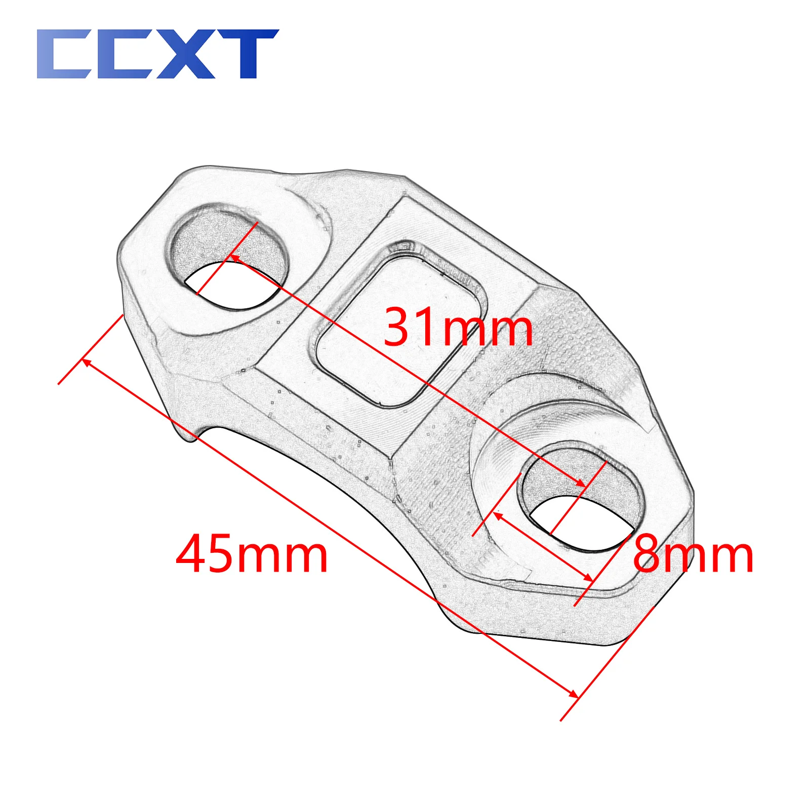 Motorcycle Handlebar Bar CNC Clamp Cover Brake Master Cylinder Clamp For Yamaha Honda KTM Kawasaki Suzuki 22mm Handle Universal