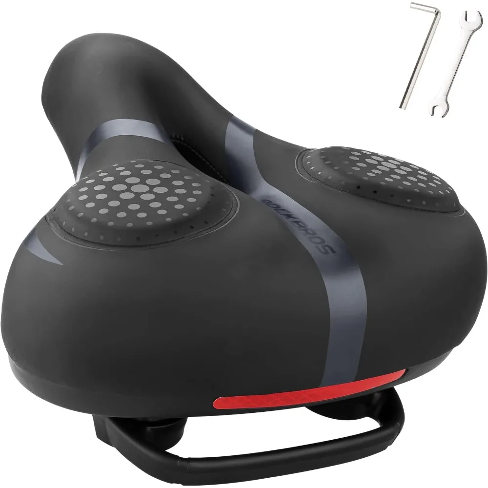 

Bike Seat for Men Women Comfort Wide Gel Bike Seat Replacement,Breathable Waterproof Padded Bicycle Saddle, Compatible with Cru