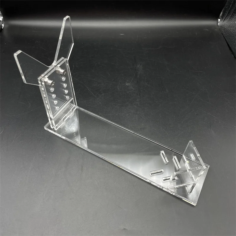 Toy Clear Acrylic Hand Gun Display Stand Pistol Rack Holder For 5 Gears Adjustable Short Toy Gun Model Showing Rack