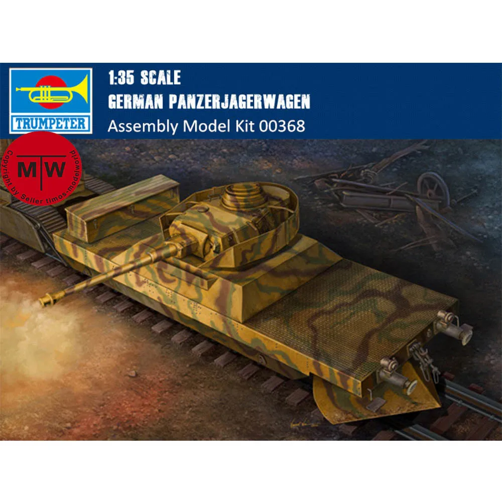 

Trumpeter масштаб 1/35, немецкая военная пластиковая модель Panzerjagerwagen Vol.1 в сборе # 00368