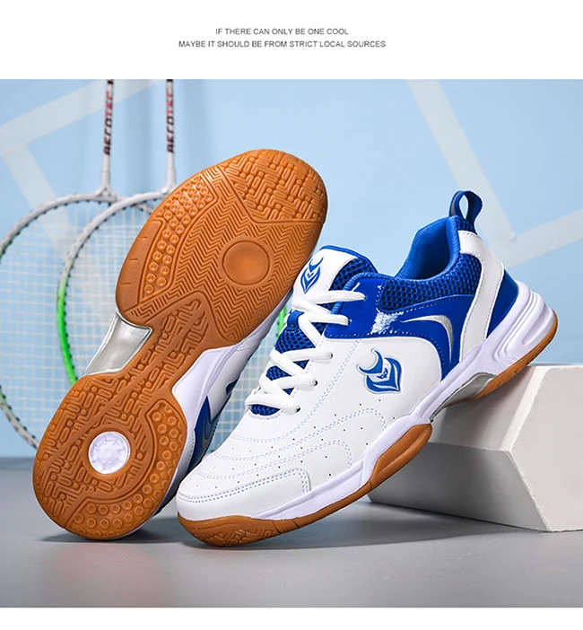 Herren-Badminton-, Tischtennis- und Volleyballschuhe, atmungsaktives Mesh-Material, Gummisohle, rutschfest, hinterlässt keine Spuren, Indoor-Sneaker für den Hallenbereich. – Detail 14