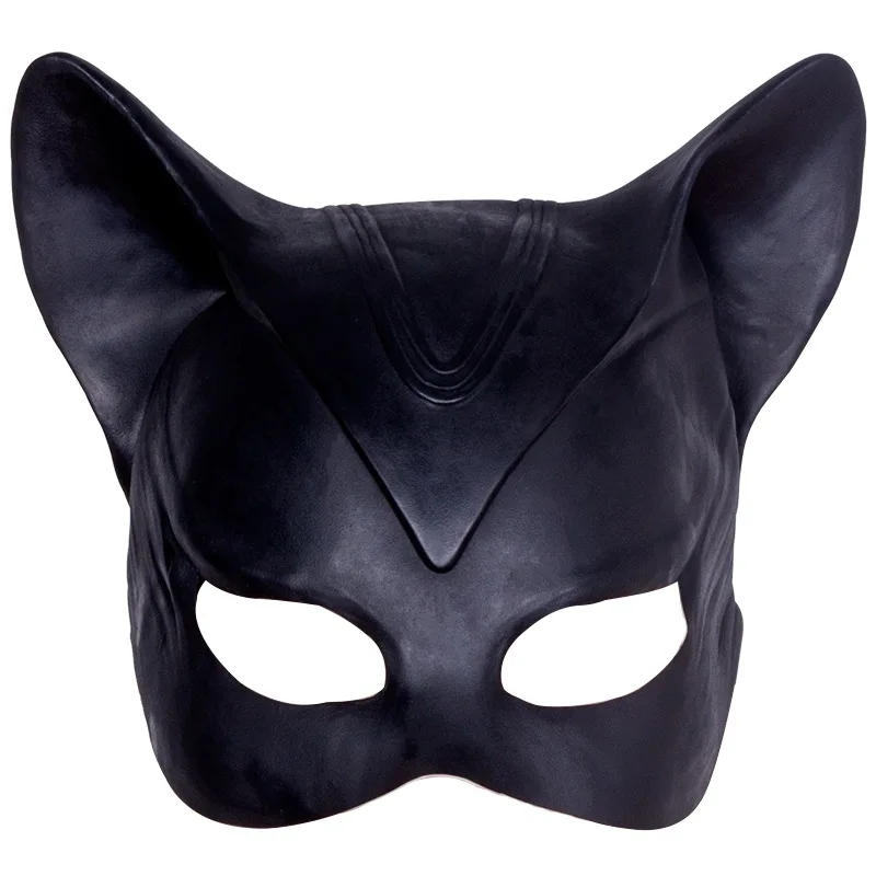 Máscara de látex de superhéroe para mujer, disfraz de película de Cosplay, máscaras de fiesta de Halloween, Gato Sexy, Selina, Tony