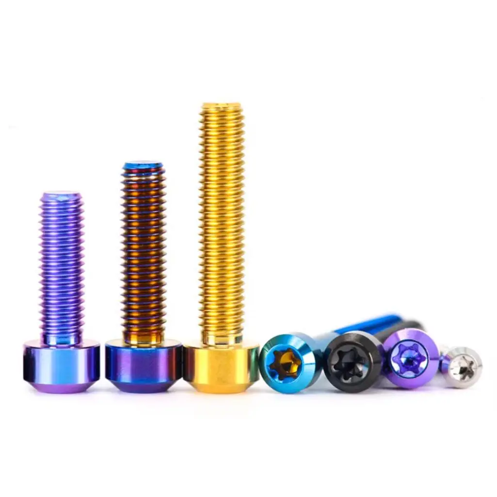 

Titanium Alloy fahrrad schrauben Torx Conical Taper Head Bolts M4 M5 M6 M8 M10 TC4 Alloy for Motorcycle Modification