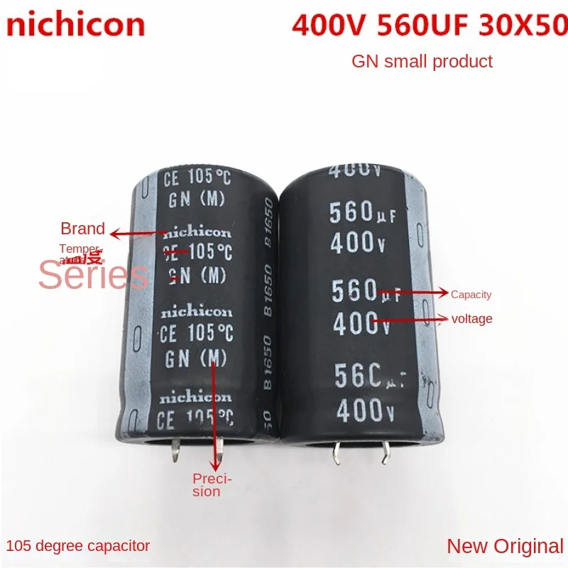 （1PCS）400V560UF electrolytic capacitor Nichicon 560UF 400V 30X50 30*50 GN series