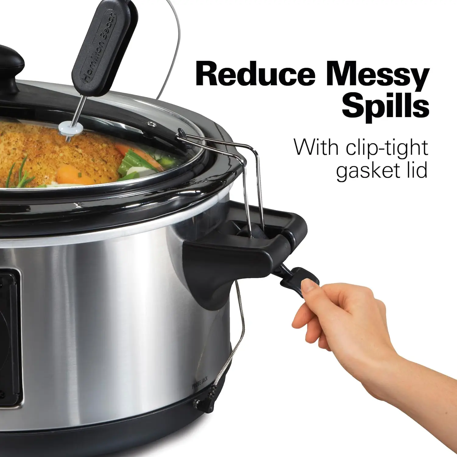 Портативный 6-литровый набор и цифровая программируемая мультиварка Forget с замком крышки, датчиком температуры, кастрюлей и крышкой, можно мыть в посудомоечной машине, St