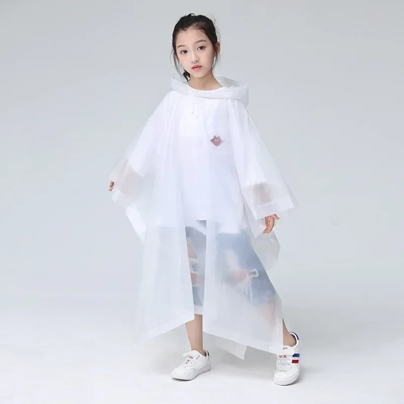 The New Fashion Pullover Eva Waterproof Child Raincoat Outdoor Hiking Travel Rainwear Children Light-weight Rain Cover