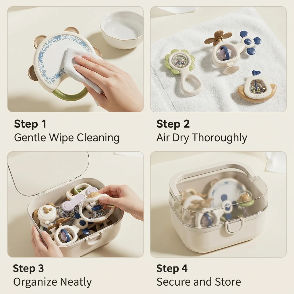 赤ちゃんのおもちゃギフト噛むことができる歯固めハンドベルベッド0-6ヶ月快適赤ちゃん知能トレーニング歯知能開発おもちゃセット