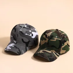 Gorra de béisbol con estampado de camuflaje para niños y niñas, gorro de béisbol con estampado de camuflaje para viajes al aire libre, unisex, 2024