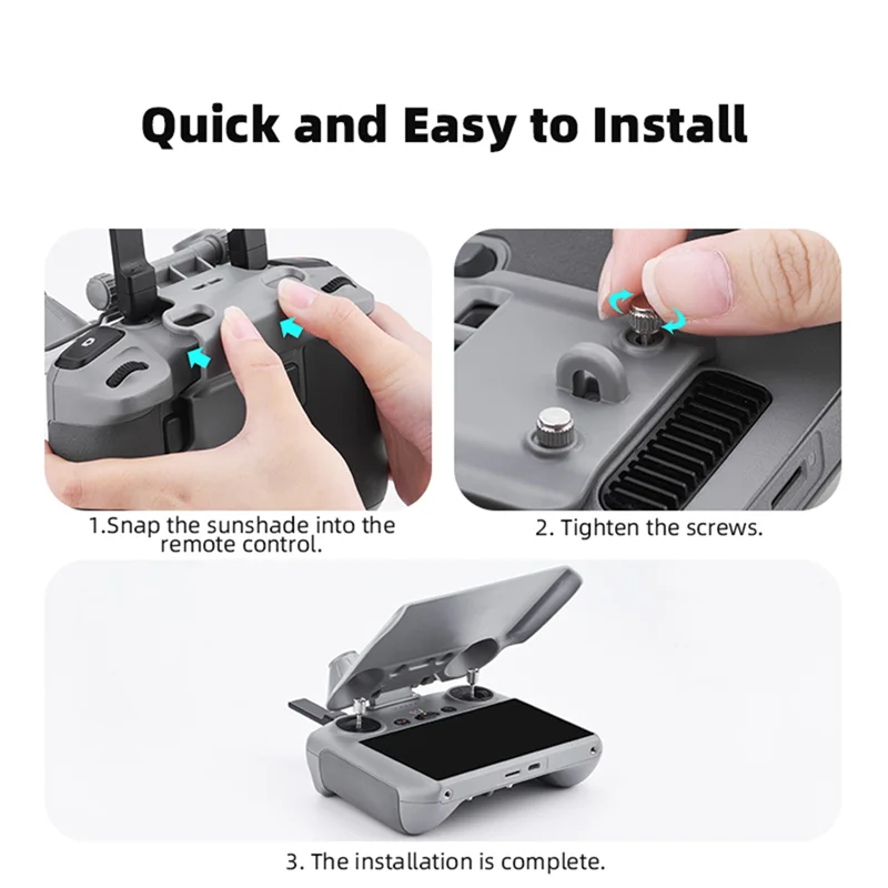 BHBD-Sunhood Joystick Screen Protector Protective Hood Shell Cover For Dji RC 2 Remote Control Sunshade Spare Parts