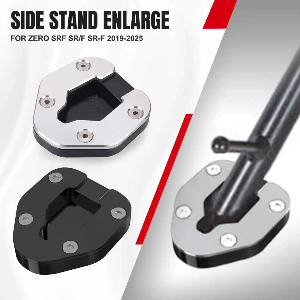 

For Zero SRF SR/F SR-F 2019 2020 2021 2022 2023 2024 2025 Motorcycle CNC Kickstand Extension Foot Side Stand Pad Support Plate