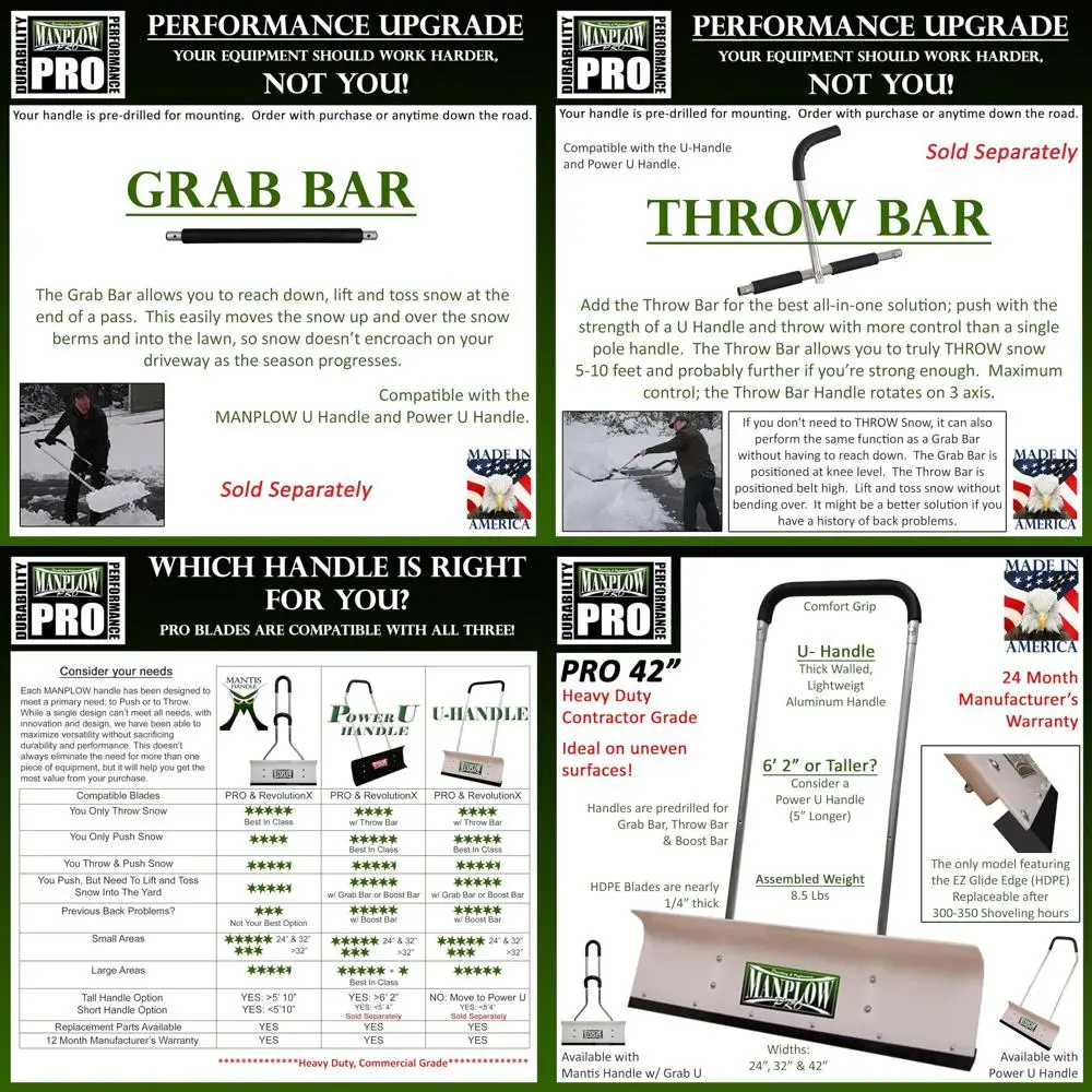 

42-дюймовый профессиональный толкатель для удаления снега