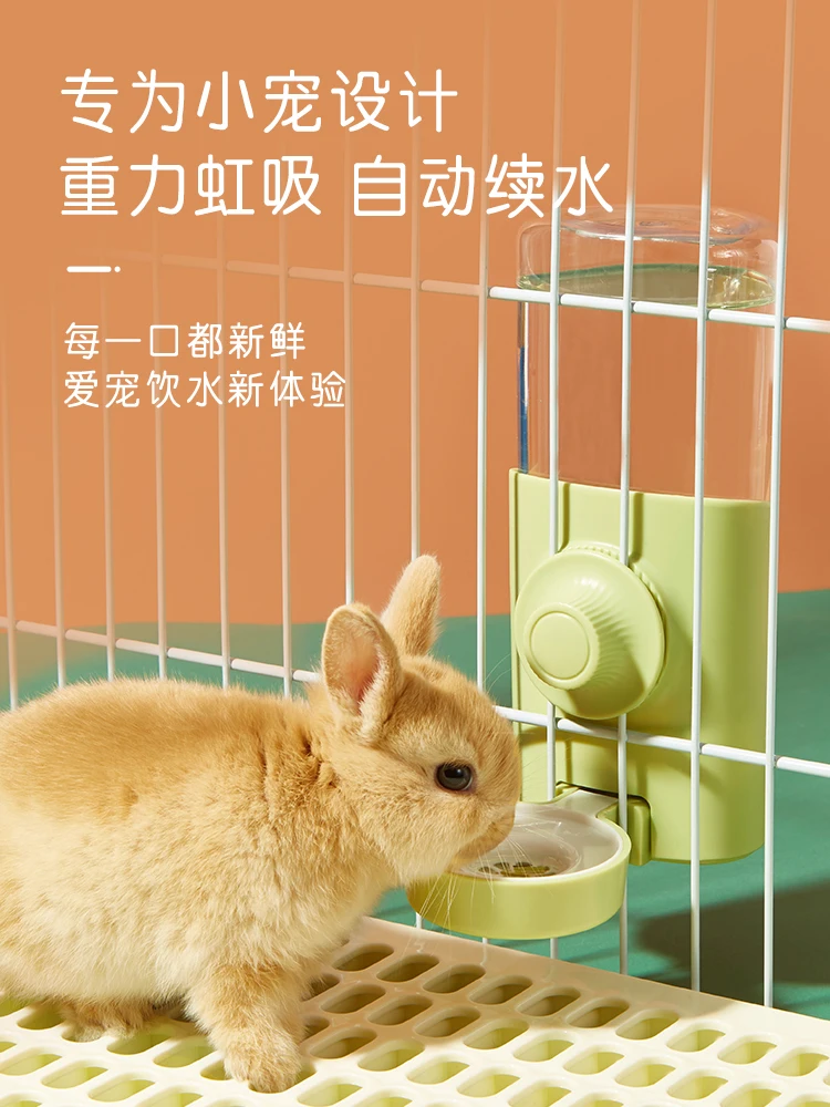 Rabbit Drinking Bottle Artifact Hanging Guinea Pig Guinea Pig Totoro Water Feeding Automatic Special Water Fountain Machine