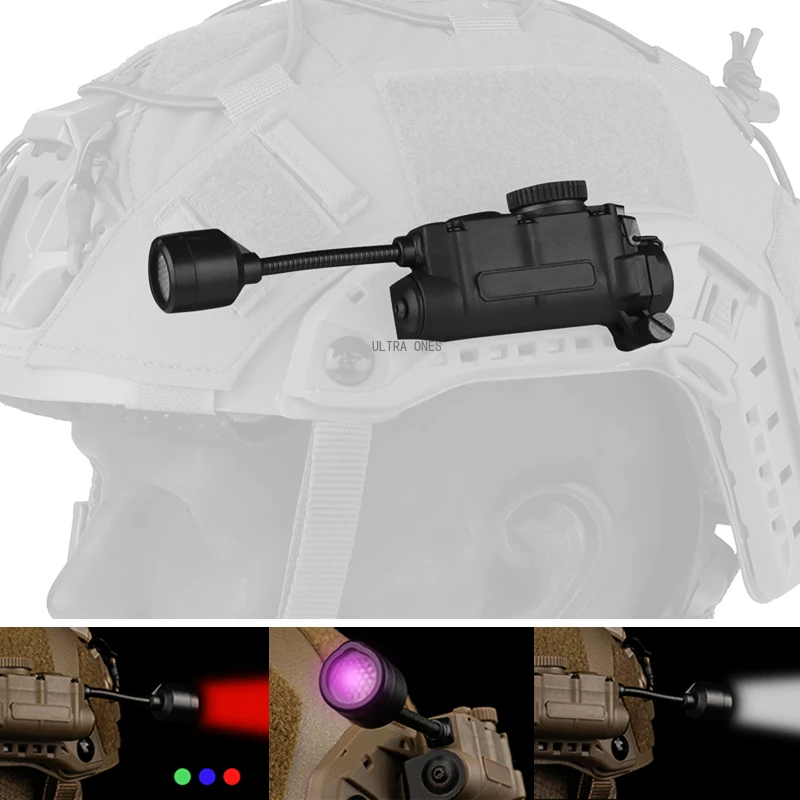 

Outdoor Sports Signal Lights Tactical Helmet Strobe Light White Red Green Blue IR Light Head IFF Auxiliary Light for Airsoft