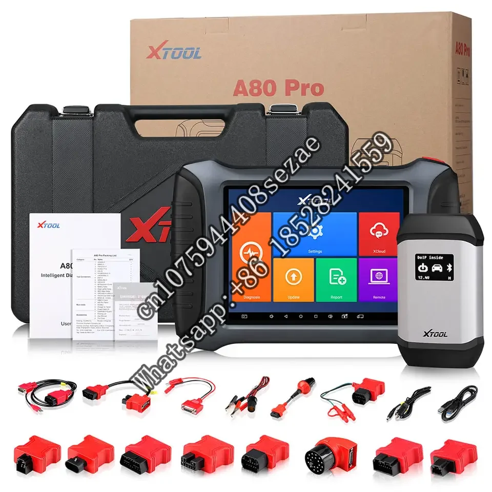 XTOOL A80 Pro Automotive OBD2 Diagnostic Tool With ECU Coding/Programmer Same as Xtool H6 Pro Update Online