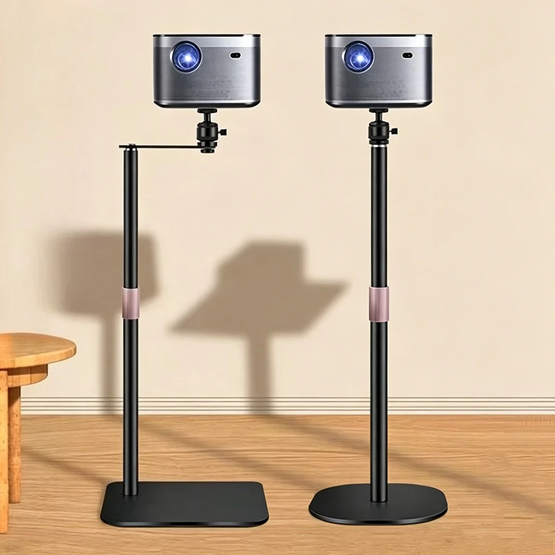 Metal Projector Racks 360° Rotation Projector Holder Portable Lift Adjustable Projectors Stand Bedroom Floor Projectors Brackets