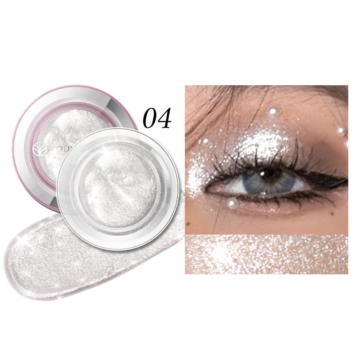 7-Color Liquid Highlighter Makeup – Waterproof, Non-Sticky, High-Impact Pearlescent Finish for Eyes & Cheeks
