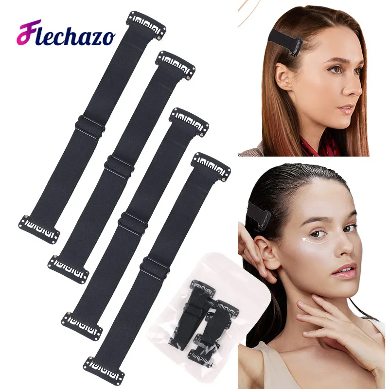 Clip In Elastic Hair Band for Facelift Invisible Anti Wrinkle Stretching Straps Belt Adjustable Face Tigntening Head Bands