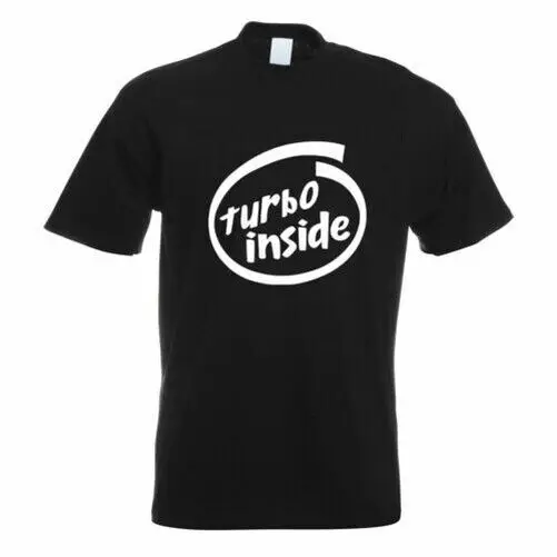 Turbo Inside Top Print Fun Design T Shirt