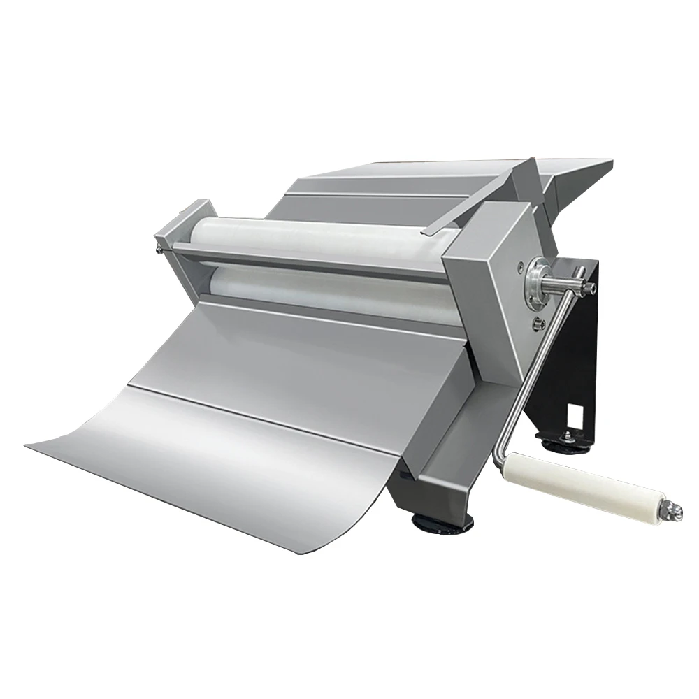 

Commercial Household Stainless Steel Manual Dough Sheeter Cutter Machine Pizza Dough Base Sheeter Forming Machine