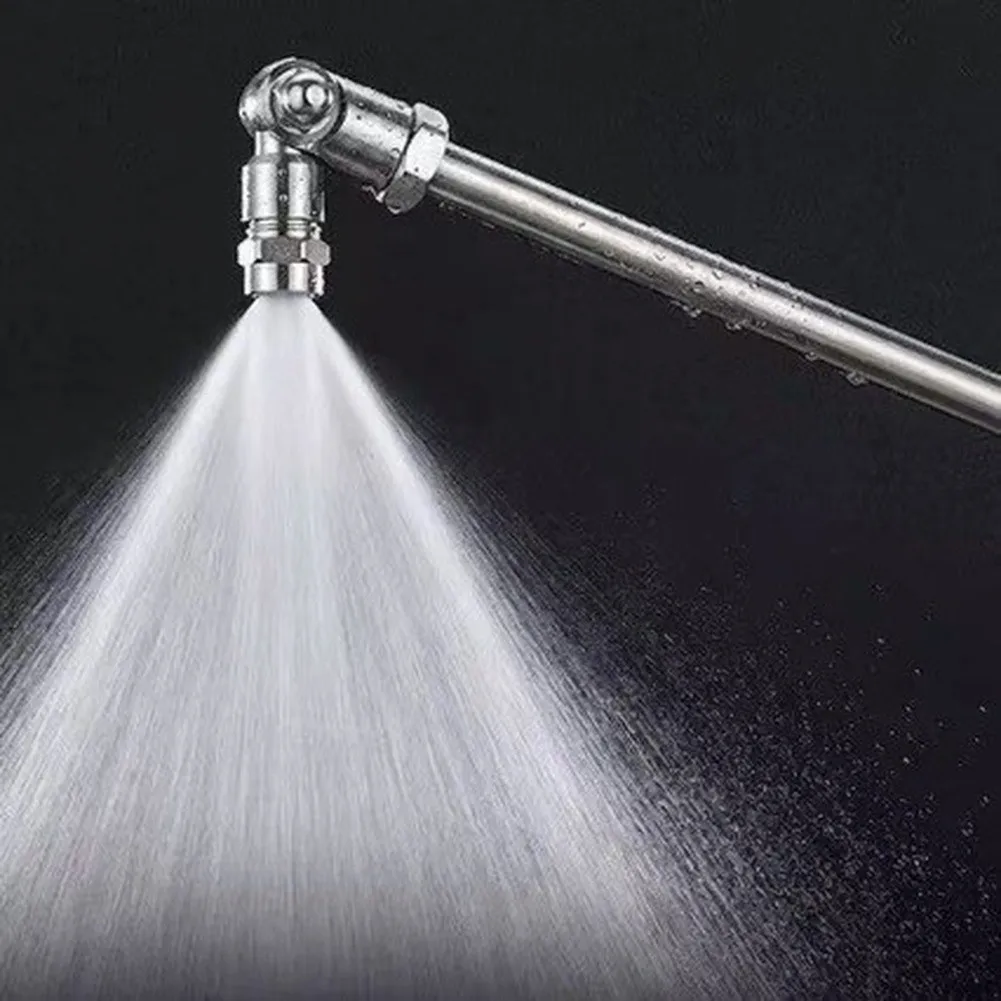 360° Rotating Air Conditioner Cleaning Wand With 25° Fan Nozzle 1/4 Inch Quick-Connect Wide-Angle Spray For HVAC Systems