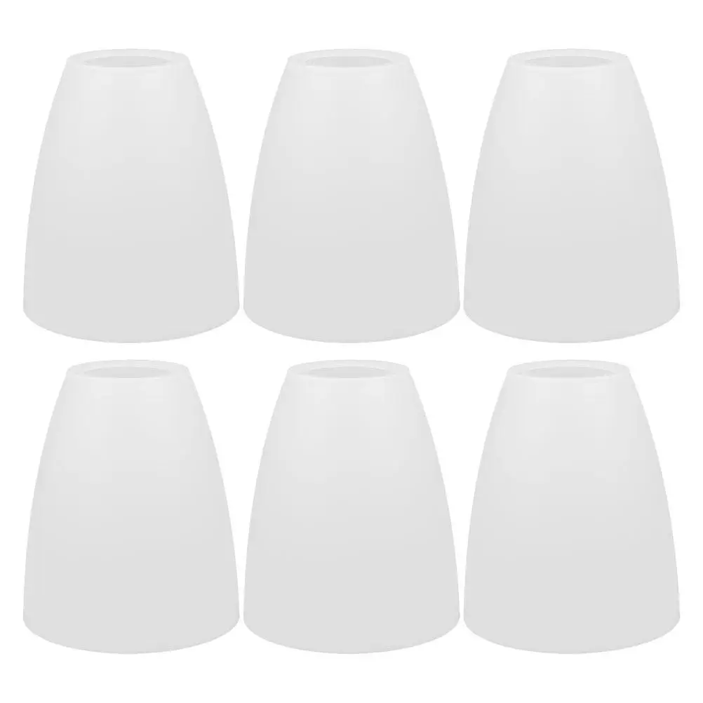6Pcs Plastic Lamp Shade Flat Head Multi-Functional Replacement for Table Lamps Pendant Chandeliers Ceiling Fan Torchiere Floor