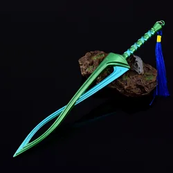 The Hyrule Fantasy Weapon Zelda Fierce Deity Sword 21cm Game Peripheral Sword Weapon Model Sword Keychain Gifts Toys for Boys