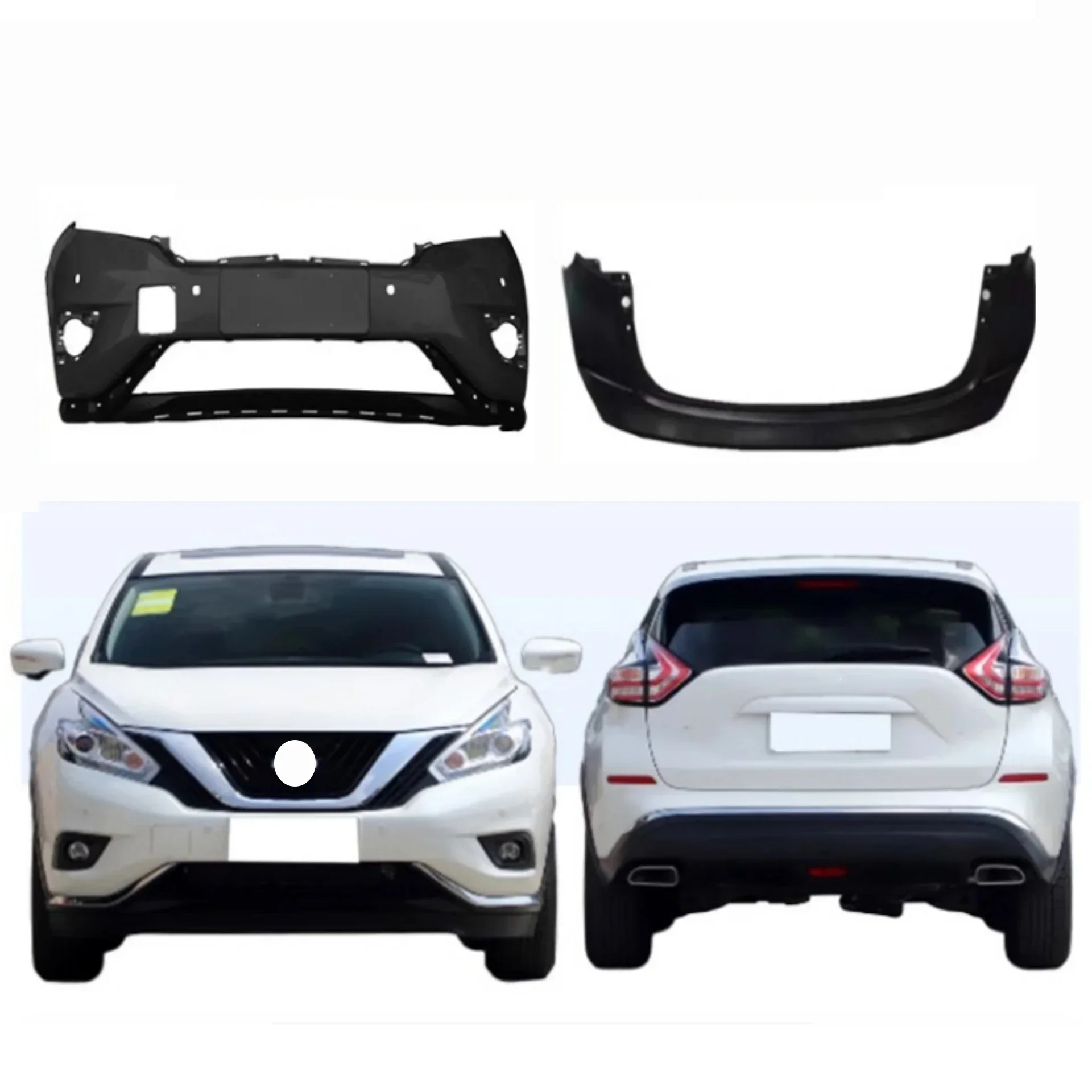 

Body Kit Unpainted Front Rear Bumper for Nissan Murano 2015-2020 Surround Car Accessories