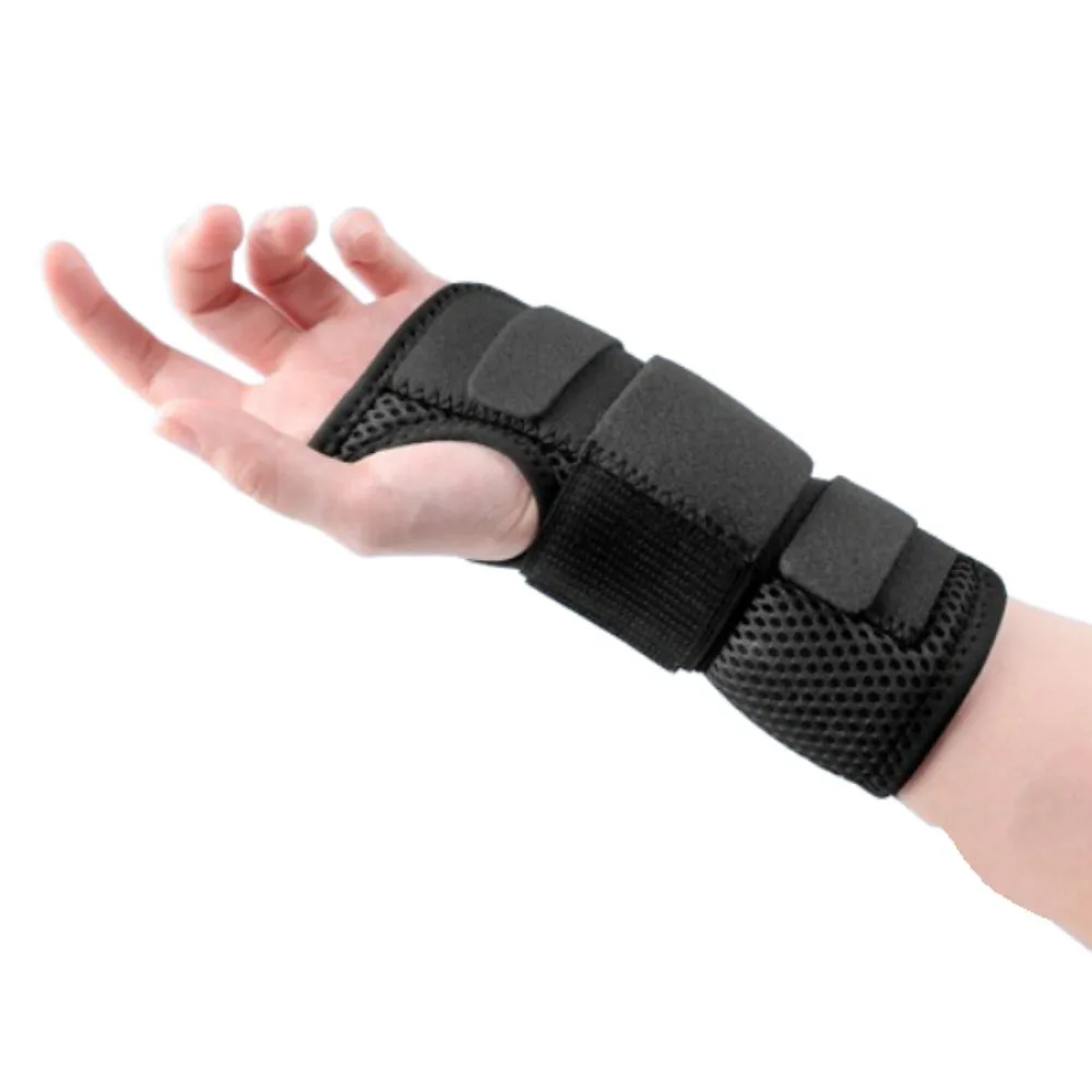 

Universal Adjustable Wrap Wrist Support Splint Breathable Black Wrist Stabilizer Portable Lightweight Hand Support Splint Men