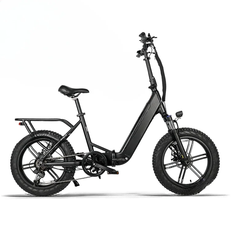 Factory wholesale bafang ultra 750w 20 inch fat tire foldable ebike off road step through electric fat tire bike