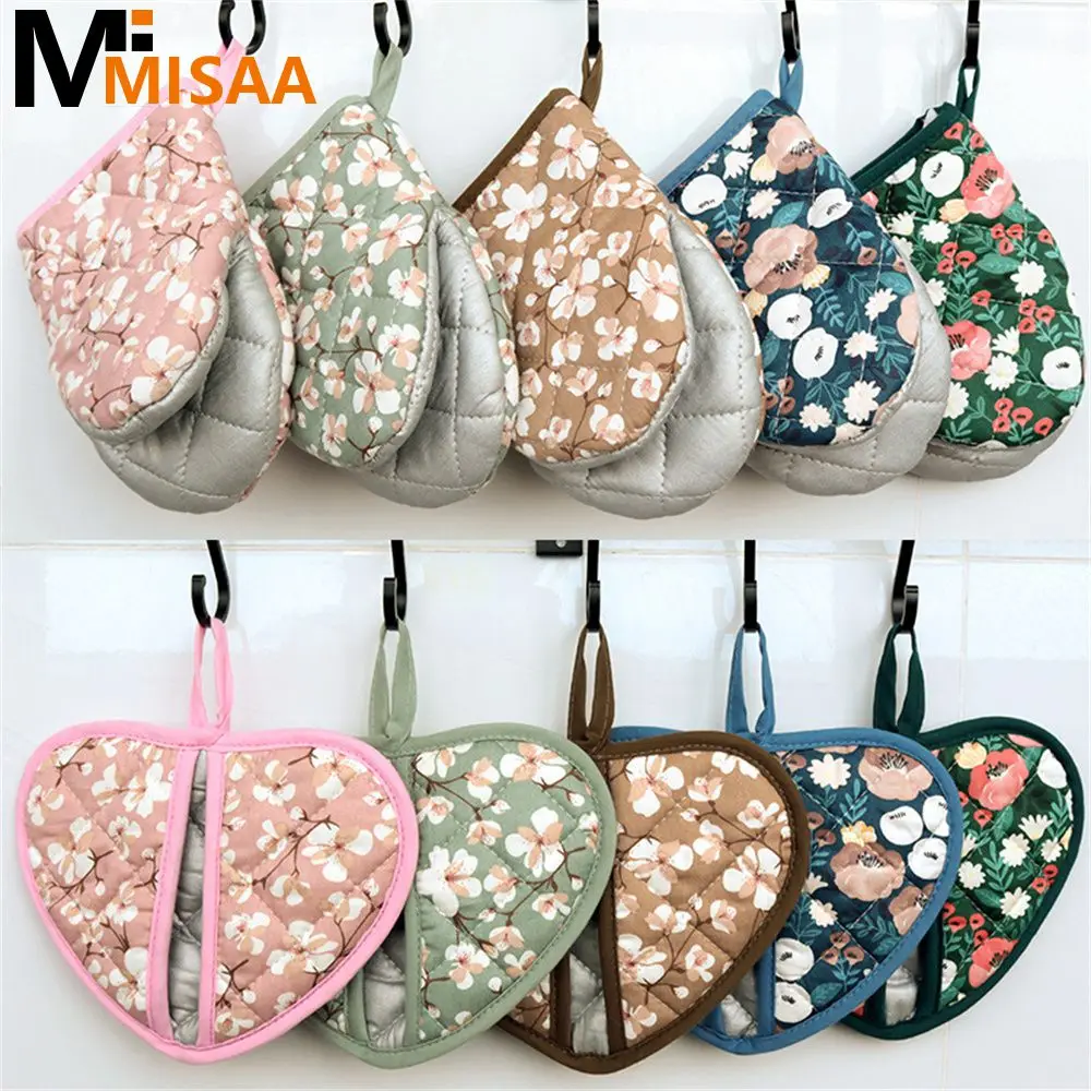 Anti-scalding Oven Gloves Mitts Heat Insulation Iron-proof Printed Japanese Style Kitchen Accessories Bbq Oven Pot Holder