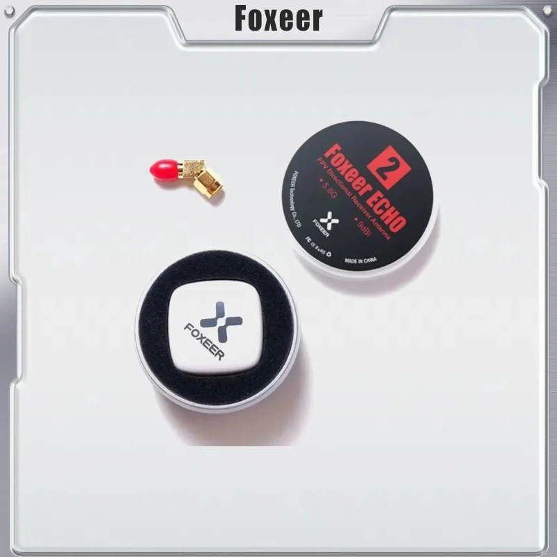 

Foxeer Echo 2 Patch 5.8G Antenna 8DBi 5.8GHz RHCP LHCP SMA Mini FPV Antenna for FPV Goggle