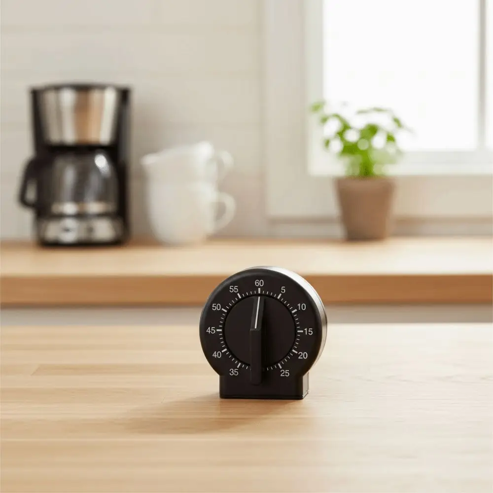 Visual Reminder Loud Sound Mechanical Timer 60 Minute Standing Cooking Timer Small Lightweight Countdown Timer Kitchen Use