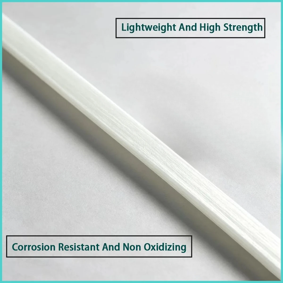 1-4mm Thick White Glass Fiber Square Strip Used for Electrical Insulation, Mold Auxiliary Materials