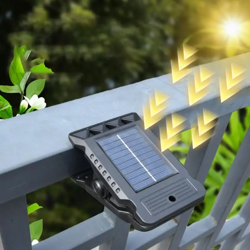 Outdoor Waterproof Solar Clip Lamp LED Courtyard Garden Light Body Wall Lamp Lighting Emergency Light Enduring