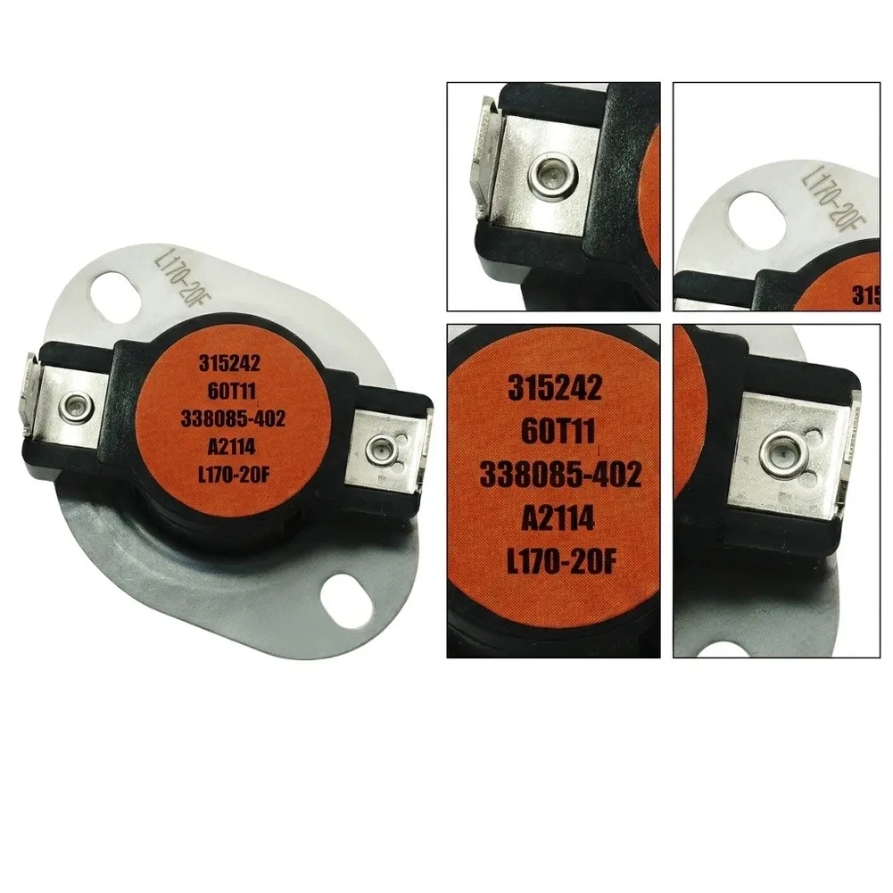 338096-702 Furnace Temperature Limit Switch Metal Auto For Reset Overheat Protection For Carrier For Bryant For Payne HVAC Heati
