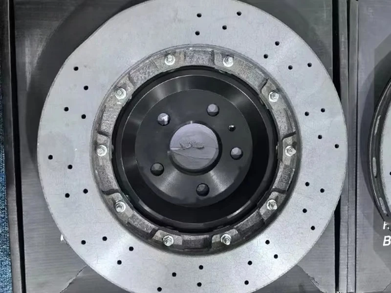 Carbon Ceramic Brake Disc 380*32*62MM with Brake Pads for Tesla Model S Plaid  Model X Plaid